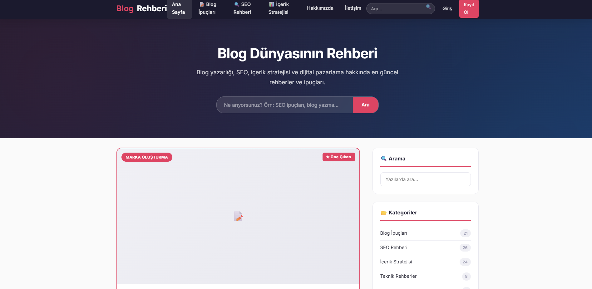 Blog Rehberi